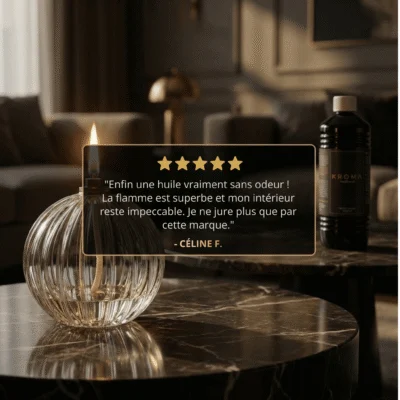 Un avis sur cette huile de paraffine pour lampe Kroma