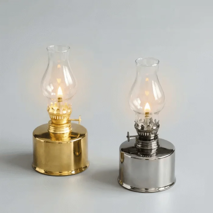 Laiton Héritage - Lampe à Huile - deux modeles