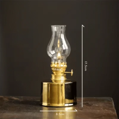 Laiton Héritage - Lampe à Huile - taille