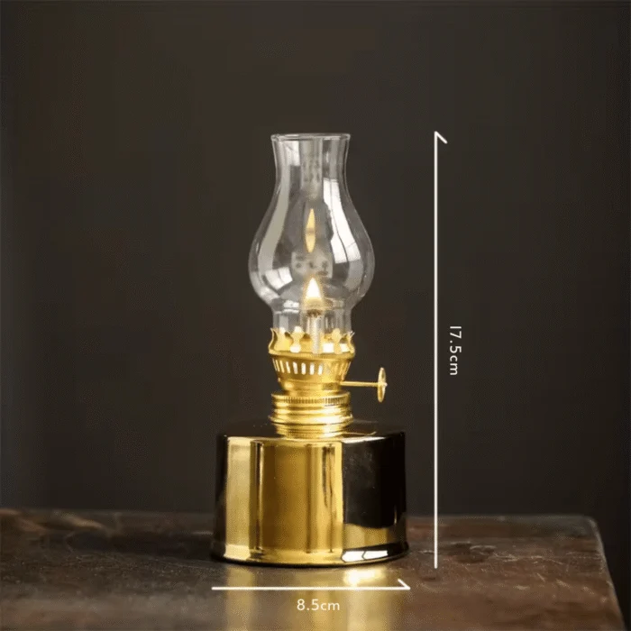 Laiton Héritage - Lampe à Huile - taille