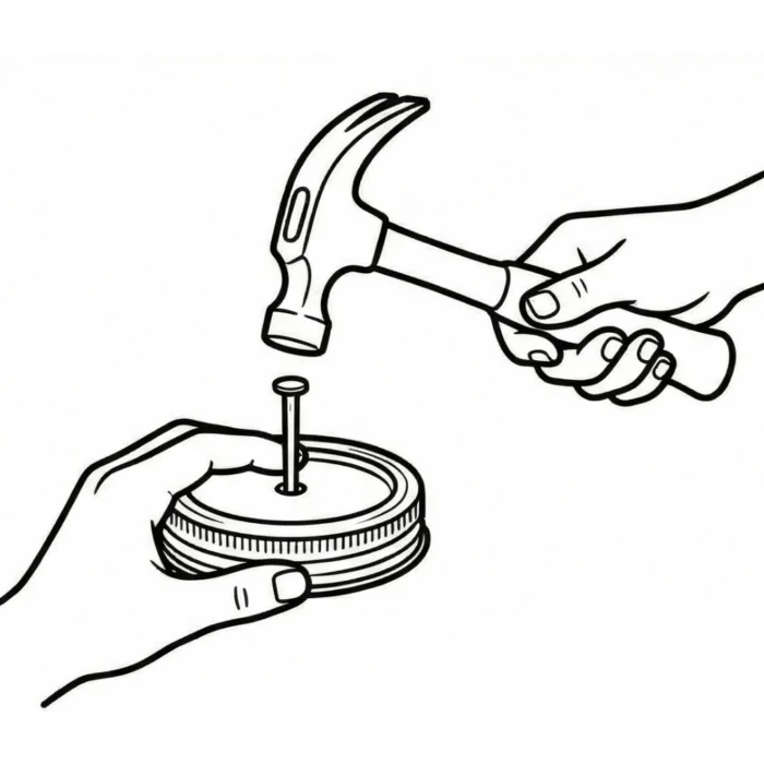 Préparer le couvercle